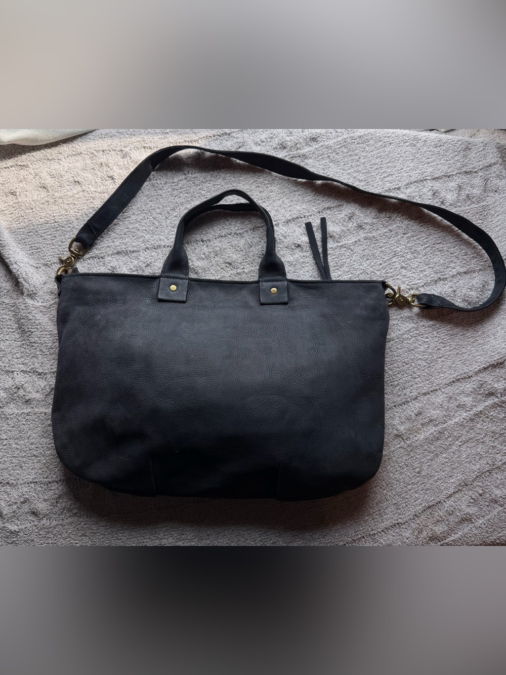 Clare V.  Messenger Bag In Navy Leather Crossbody Tote Bag Clare Vivier